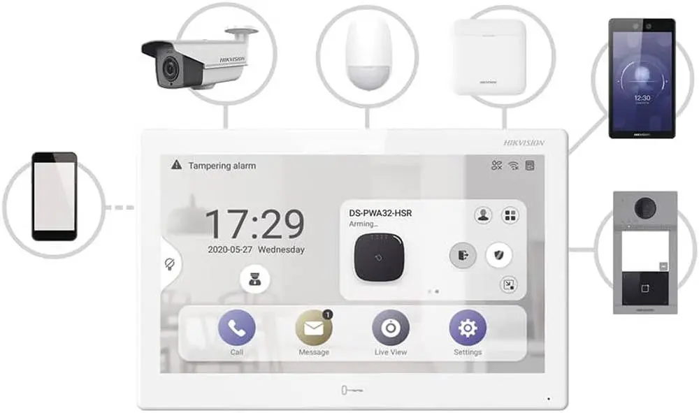 Ecran de contrôle tactile PoE - DS-KH9510-WTE1(B) - Hikvision Ecran de contrôle tactile PoE - DS-KH9510-WTE1(B) - Hikvision